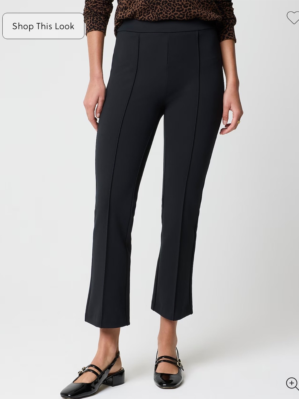 J Crew Factory Ponte cropped pull-on pant